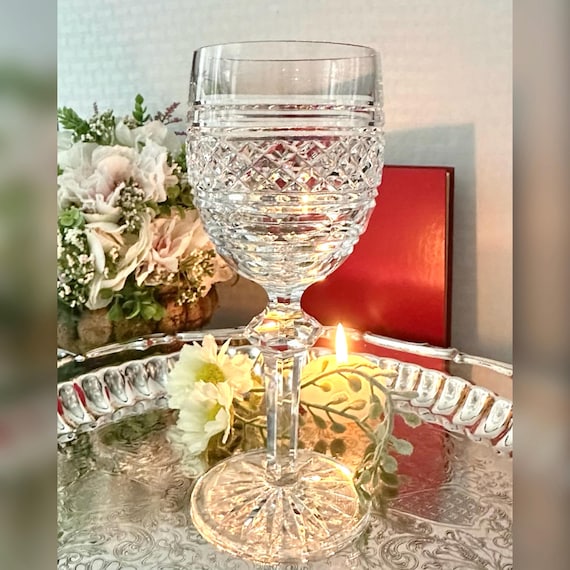 Waterford Castletown Water Goblet / Vintage Castletown Waterford Crystal Water Glass / Castletown Water Goblet / Waterford Water Glass - 1