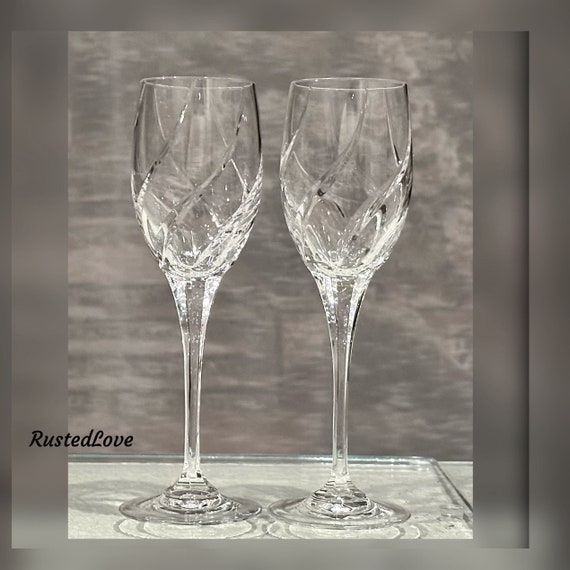 Mikasa Olympus Wine Glasses / Vintage Mikasa Blown Glass / Mikasa Olympus Wine Goblets / Discounted Olympus Glasses / Olympus Wine Glasses 2