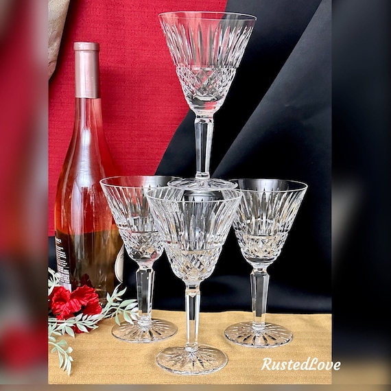 Waterford Crystal Maeve Water Glasses / Waterford Maeve Water Goblets / Vintage Waterford Water Glasses / Maeve Waterford Water Goblets - 4