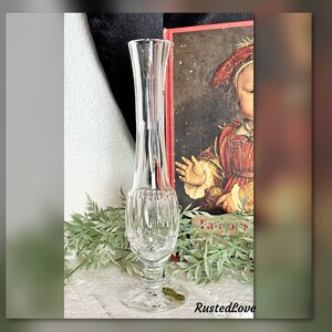 Waterford Crystal / Waterford Bud Vase / Clear Vintage Crystal Vase / Elegant Flower Vase / Waterford Crystal 9&quot; Vase / Hand Blown Glass