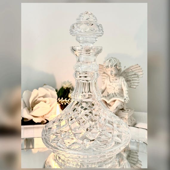 Waterford Cut Crystal Decanter With Stopper Cut Crystal Whiskey Gift Barware