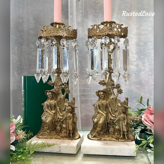 Marble & Wood Candlesticks