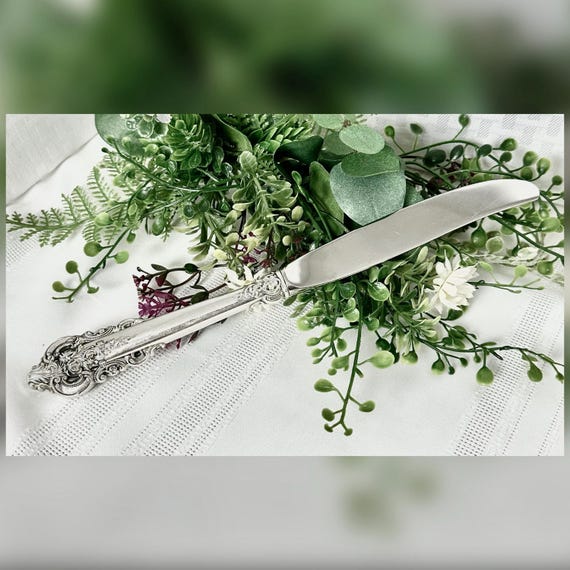 Wallace Grand Baroque Sterling Silver Modern Dinner Knife Replacement Flatware
