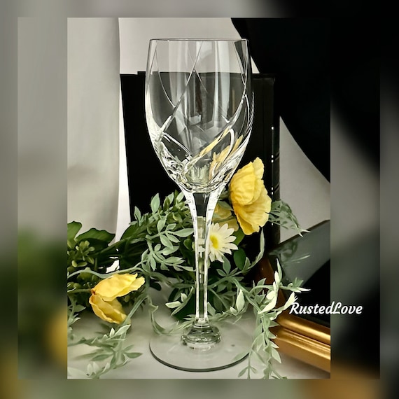 Mikasa Olympus Water Glass / Olympus Vintage Water Goblet / Clear Blown Mikasa Elegant Glassware / Olympus Water Goblet / Mikasa Olympus - 1