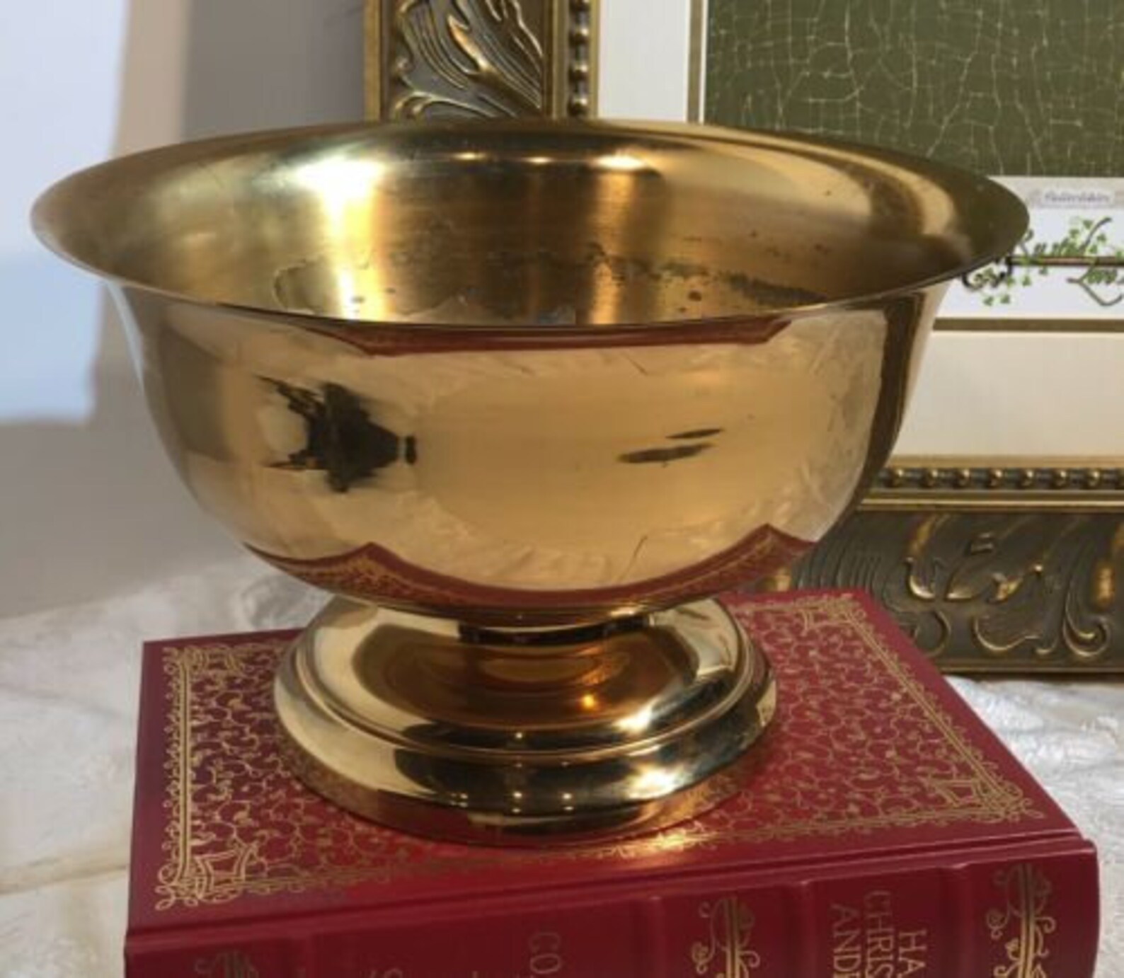 Gold plated 24 kt Bowl Baptism Centerpiece Lavabo / Communion Etsy