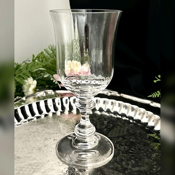 Mikasa French Countryside Water Glass  / Vintage Blown Mikasa Crystal Water Goblet / Countryside Water Glass / French Countryside Glass