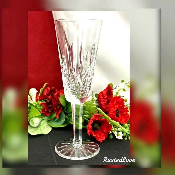 Waterford Lismore Champagne Glass / Vintage Waterford Crystal Champagne Flute / Waterford Lismore Champagne Flute / Lismore Toasting Flute 1