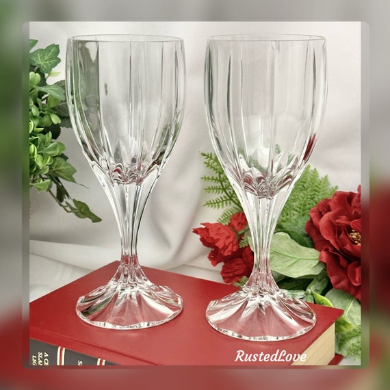 Mikasa Berkeley Water Goblets / Berkeley Mikasa Water Glasses / Vintage Mikasa Berkeley Water Glasses / Mikasa Berkeley Glasses - 2