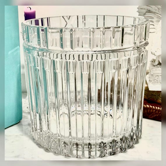 Tiffany & Co Atlas Crystal Champagne Ice Bucket Wine Cooler Art Deco Vase