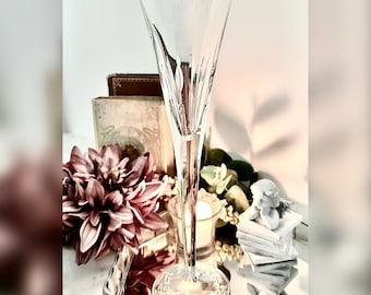 Waterford Ballet Blossom Crystal Champagne Flute Vintage Toasting Glass