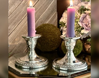 La pierre sterling silver candlesticks clearance