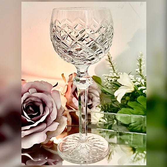 Waterford Powerscourt Wine Hock Glass Vintage Irish Crystal Replacement