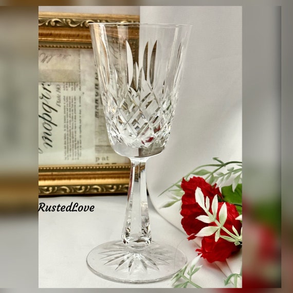 Galway Clifden Red Wine Glass / Galway Crystal Clifden Wine Glass / Vintage Clifden Wine Glass / Clifden Galaway Wine Glass - 1