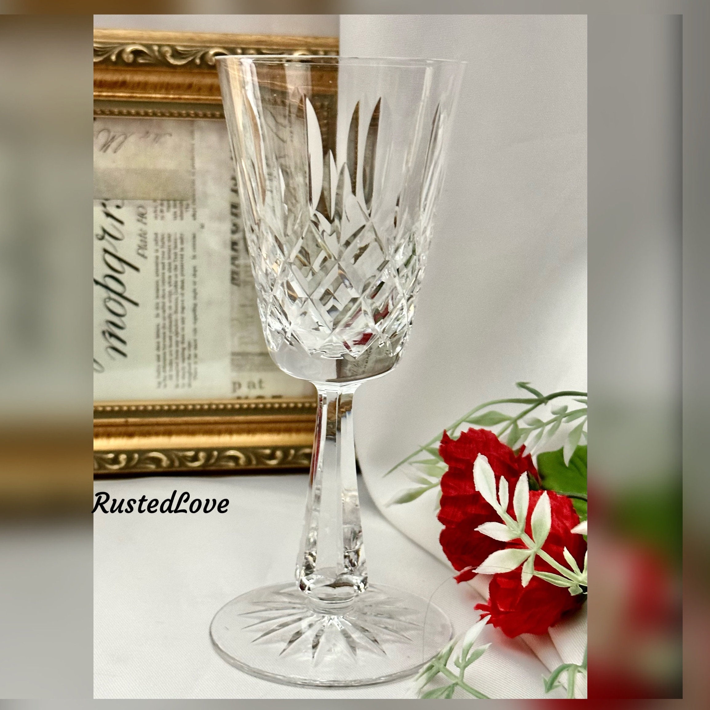 Galway Longford Stemware Flute Champagne Pair