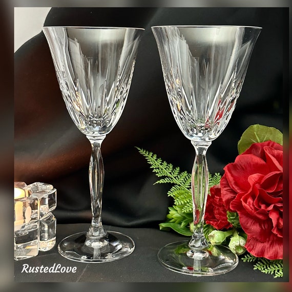 Mikasa Innovation Water Glasses / Innovation Water Goblets / Innovation Mikasa Water Glasses / Vintage Mikasa Clear Water Goblets - 2