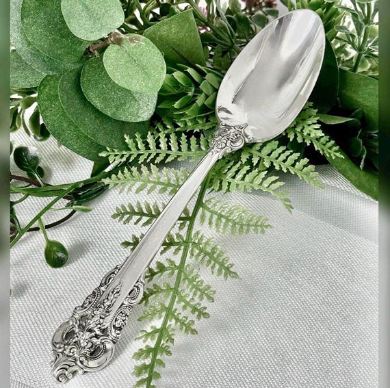 Wallace Grand Baroque Sterling Silver Teaspoon 6 1/4" Replacement Flatware