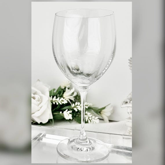 Mikasa Stephanie Water Goblet Ribbed Optic Bowl Vintage Replacement Drinkware Goblet