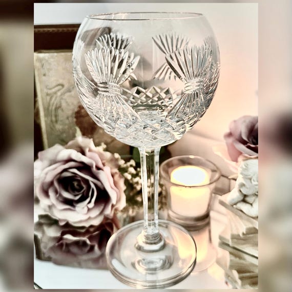 Waterford Millennium Prosperity Wine Glass Replacement Goblet Crystal Balloon Glass