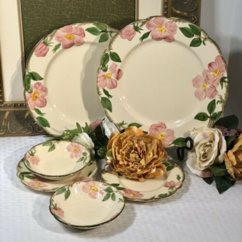 Franciscan Earthenware USA Stamp Dinner Plates dessert bowl Etsy