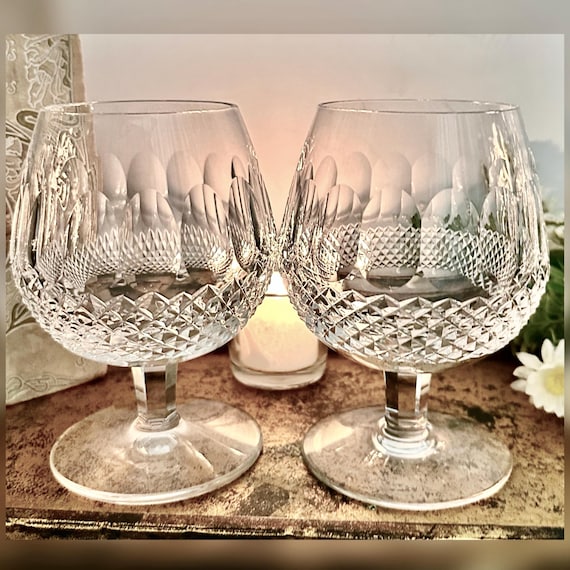 Pair Waterford Colleen Water Glasses Vintage Crystal Replacement
