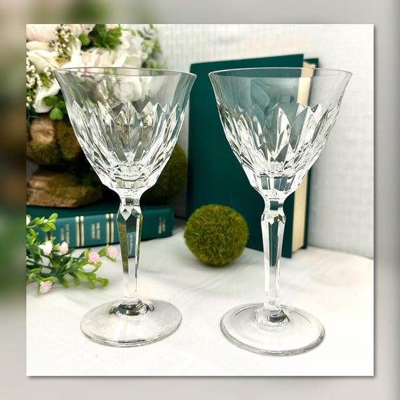 Josair Edith Claret Wine Glasses / Edith Vintage Josair Wine Glasses / Josair Edith 6.5" Wine Glasses / Edith Josair Claret Wine Glasses - 2