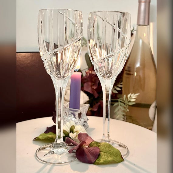 Uptown Mikasa Wine Glasses / Vintage Mikasa Uptown Wine Goblets / Mikasa Uptown Wine Glasses / Barware Vintage Uptown Wine Goblets 2