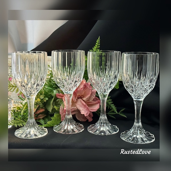 Cristal D'Arques-Durand Bretagne / Bretagne Wine Glasses / Vintage Cristal D'Arques Bretagne Wine Goblets / Made in France /  Wine Glass Set