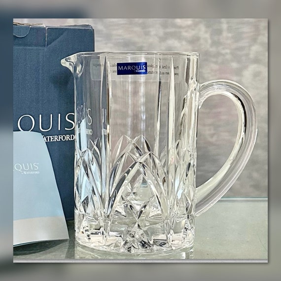 Waterford Crystal Marquis Brookside Pitcher / Waterford Clear Water Pitcher / Marquis Brookside Water Holder / Brookside NOS w/ Box Pitcher