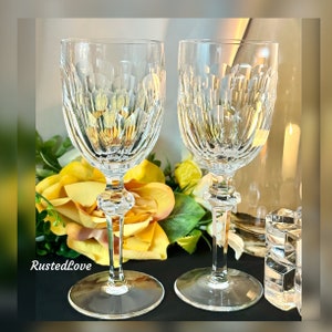 Waterford Curraghmore Water Glasses / Curraghmore Water Glasses / Waterford Curraghmore Water Goblets / Vintage Waterford Water Glasses - 2