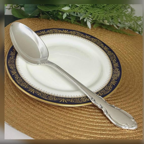 Towle Legato Sterling Silver Tablespoon Serving Spoon 8 3/8" Vintage Replacement Flatware