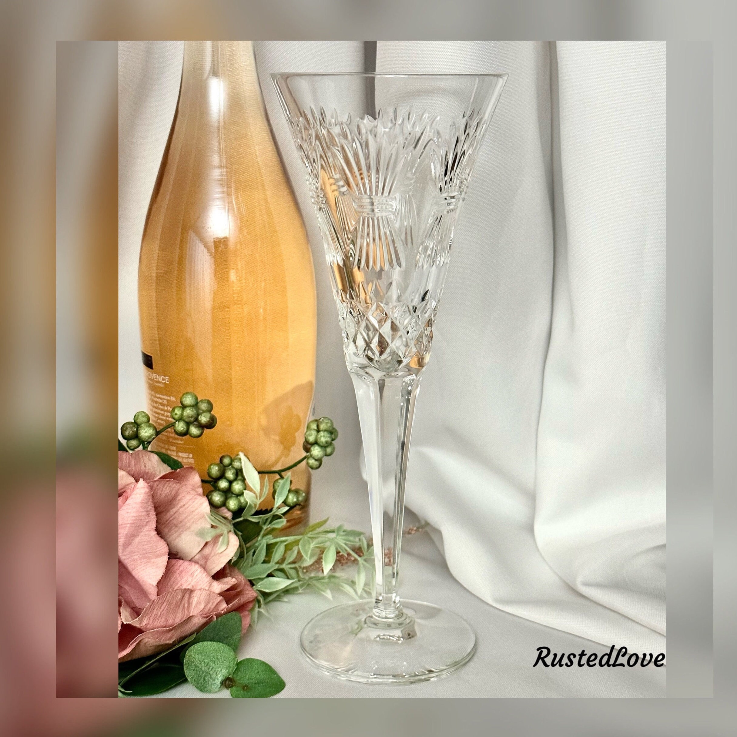 Waterford Lismore Wedding Champagne Flutes - Set of 2