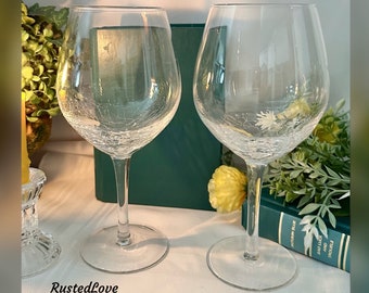 Pier Crackle Clear Red Wine Glasses Pier Crackle Wine