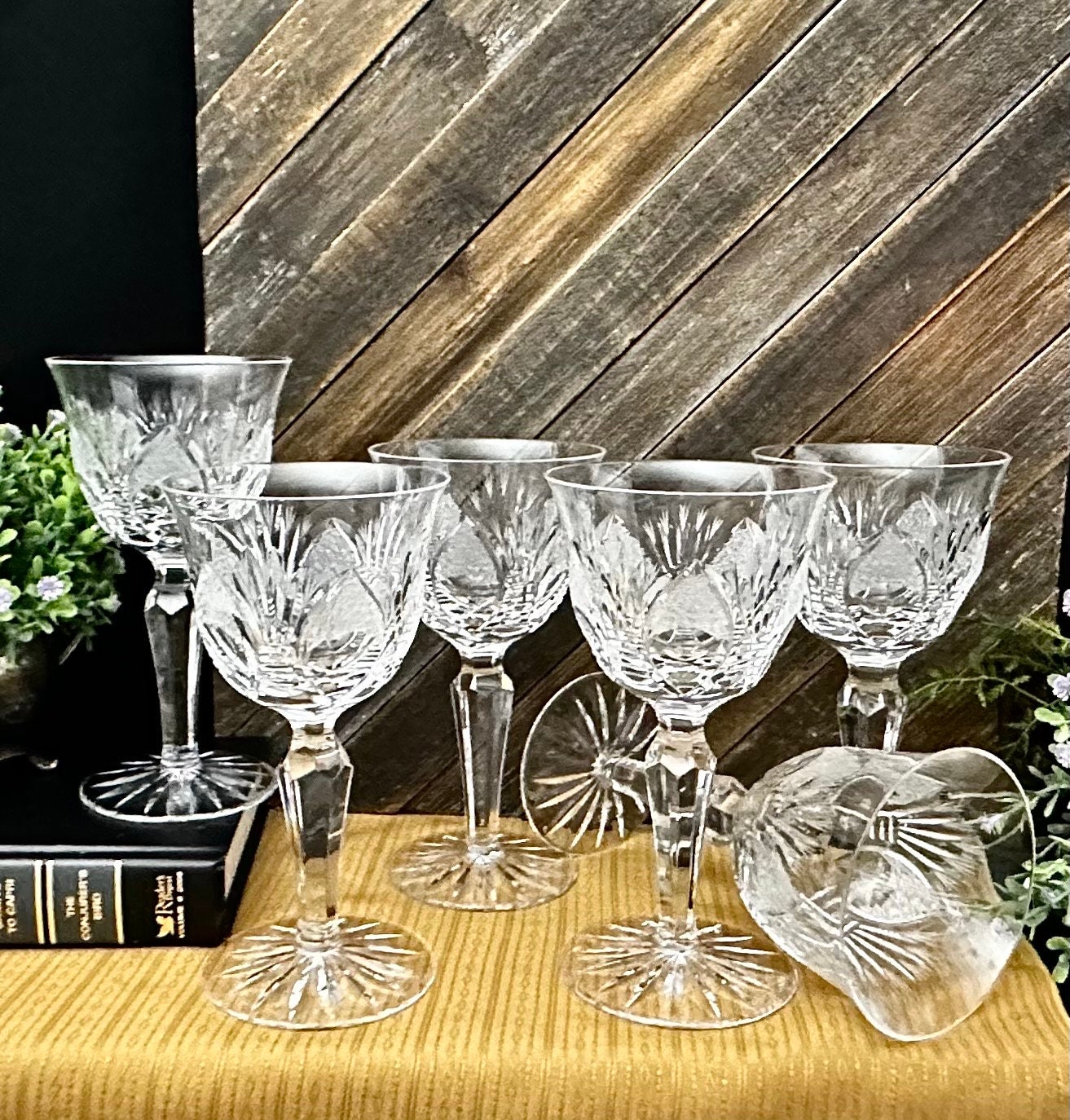 Champagne Glasses, Set of 4 Crystal Champagne Flutes for Champagne, - Ruby  Lane