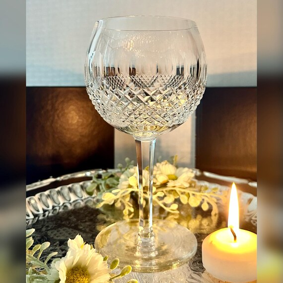 Colleen Waterford Crystal Oversized Ballon Wine Glass / Waterford Colleen Goblet / Oversized Colleen 16 OZ Balloon Wine Glass - 1 Goblet