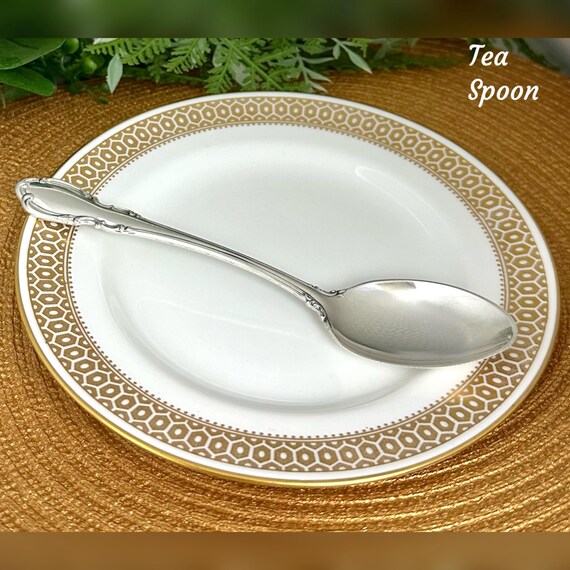 Towle Sterling Silver Legato Teaspoon / Replacement Legato Silverware Tea Spoon / Vintage Sterling Tea Spoon Flatware / Towle Legato Spoon