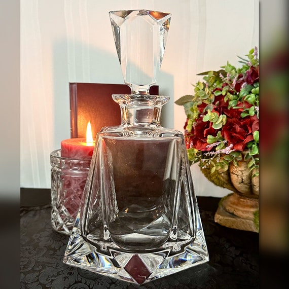 Atlantis Summit Decanter / Vista Alegra Crystal Decanter with Stopper / Vintage Atlantis Decanter / Atlantis Summit Decanter with Stopper