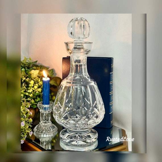 Lismore Waterford Decanter / Vintage Waterford Crystal Lismore Decanter / Lismore Brandy Decanter With Stopper / Lismore Waterford Decanter