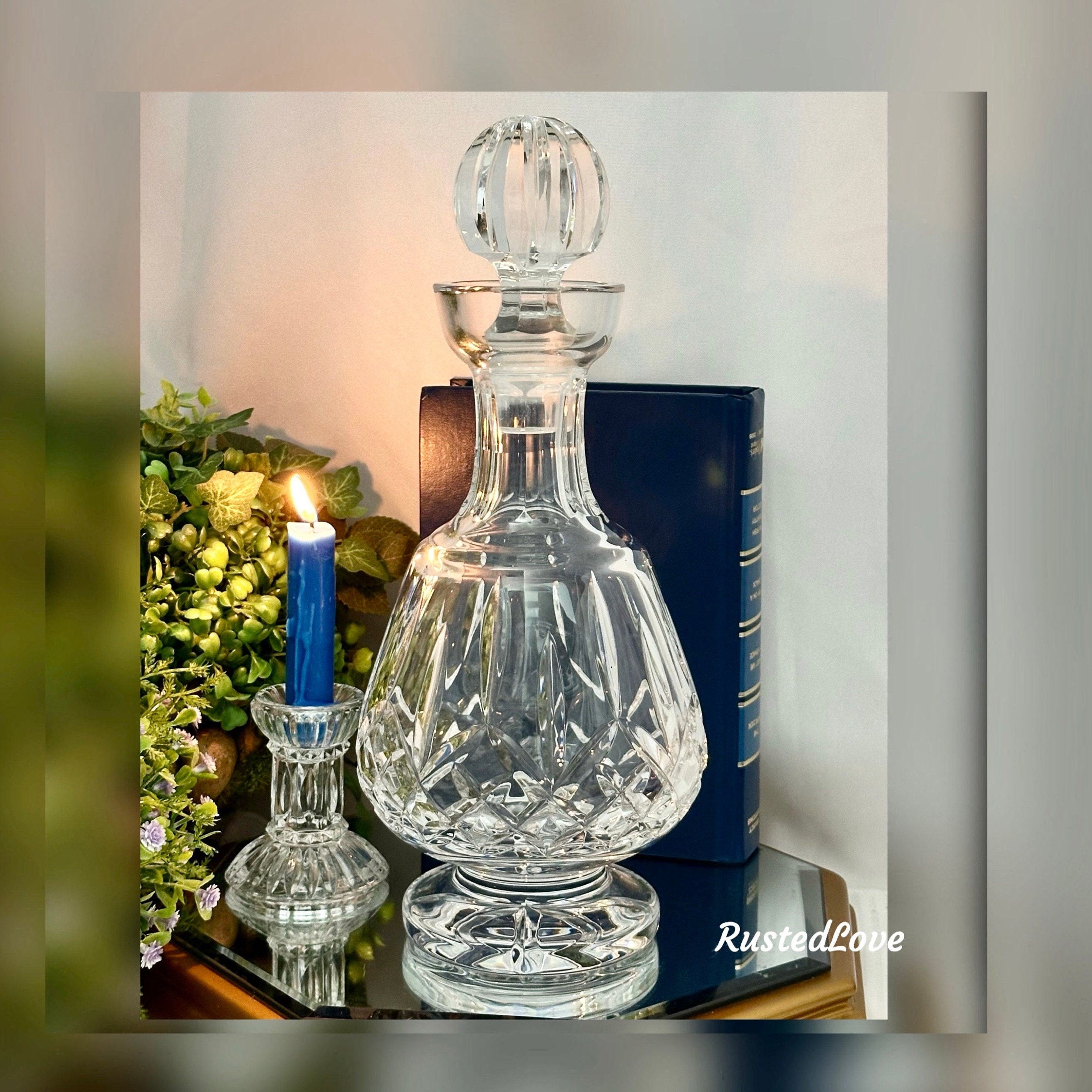 Waterford Crystal Lismore Brandy Decanter and Glasses Set- 3