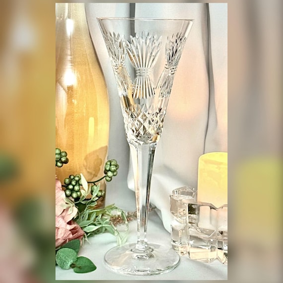 Waterford Millennium Prosperity Champagne Flute Crystal Vintage Replacement