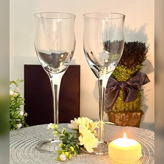 Noritake Royal Pierpoint Wine Glasses / Vintage Royal Pierpoint Wine Goblets / Royal Pierpoint Noritake Wine Goblets / Noritake Wine Glasses