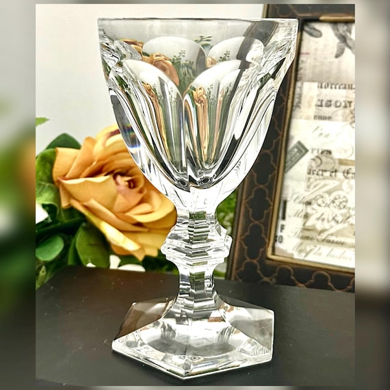 Baccarat Harcourt Versailles cut Red Wine Glass / Harcourt Baccarat Blown Glass France / Harcourt Wine Glass / Red Wine Baccarat Glass