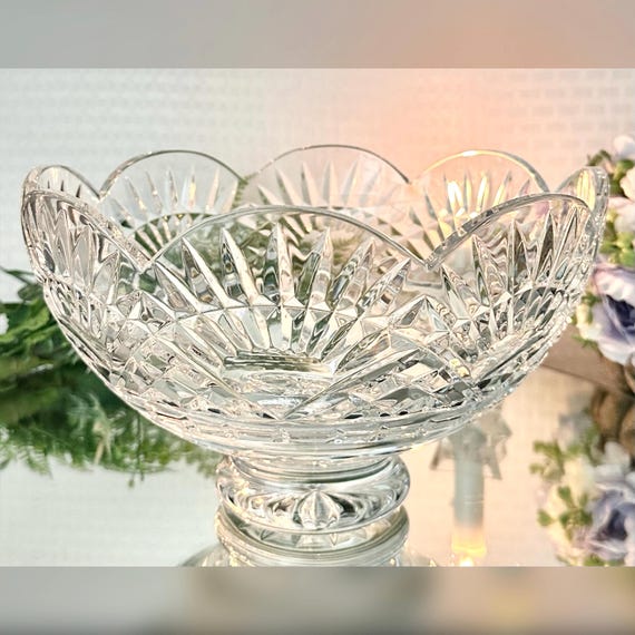 Waterford Crystal Liberty Ben Franklin Bowl / Waterford America's Heritage - Signed O'Keeffe Bowl /. Waterford Centerpiece Liberty Bowl