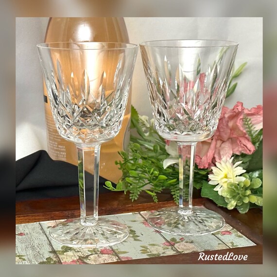 Waterford Lismore Wine Glasses / Lismore White Wine Glasses / Lismore Waterford / Waterford Wine Glasses / Lismore White Wine Glasses - 2