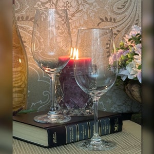 Vintage Riedel Vinum Crystal Zinfandel Wine Glasses - Pair