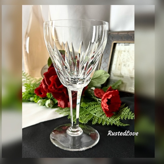 Stuart Claridge Clear Water Glass / Vintage  Stuart Glass / Stuart Claridge England Water Goblet / Claridge Stuart Water Glass - 1