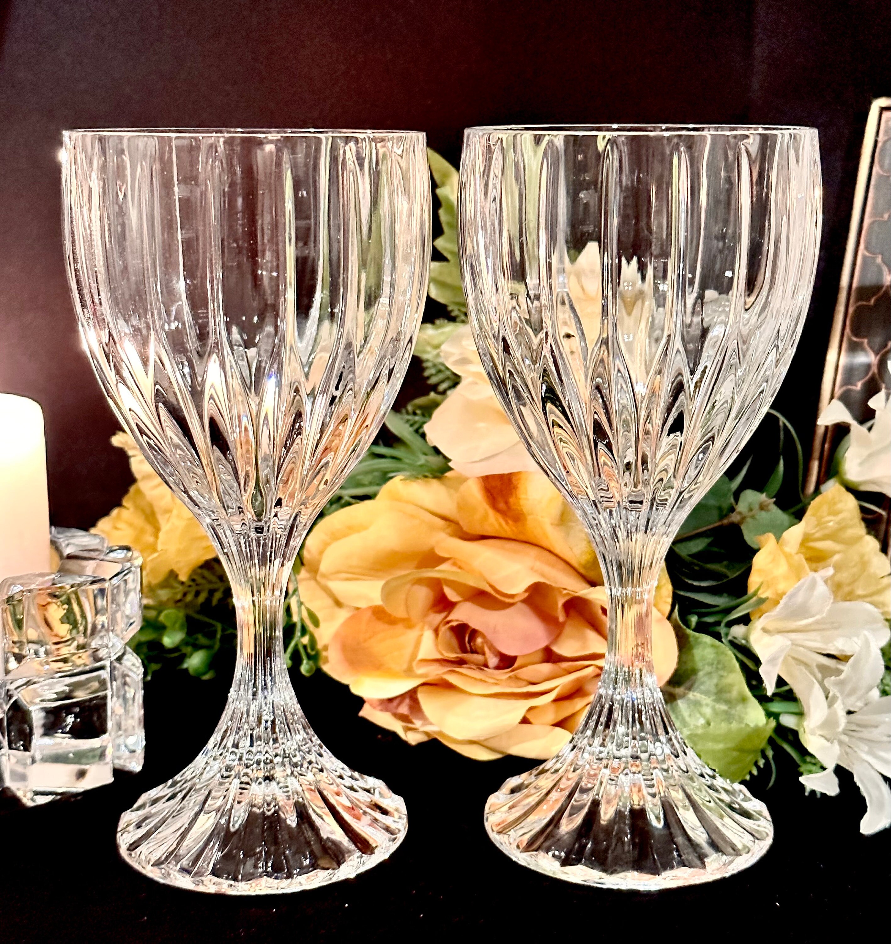 Highball Glasses / Mikasa Park Lane / Mikasa Crystal Glasses / Highball  Glassware / Elegant Glasses / Mikasa Drinkware / Elegant Barware 