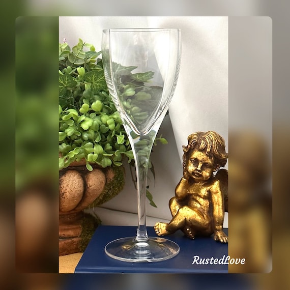 Mikasa Panache Clear Wine Glass / Mikas Panache Wine Glass / Panache Square Bowl Wine Glass / Panache Mikaaa Wine Glass / Wine Glass - 1