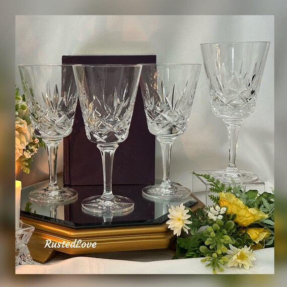Gorham Stanford Water Goblets / Vintage Stanford Gorham Glasses / Gorham Stanford Water Goblets / Vintage Gorham Standford Glasses - 4 pc