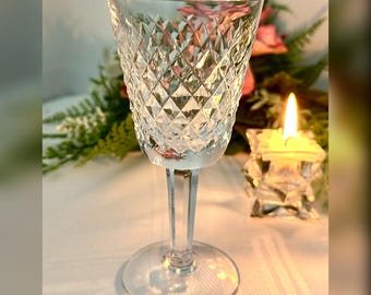 Alana Waterford Crystal White Wine Glass/  Vintage Alana Waterford Barware Wine Glass / Waterford Alana White Wine Glass / Vintage Waterford