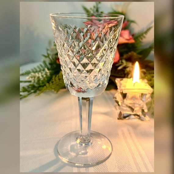 Alana Waterford Crystal White Wine Glass/  Vintage Alana Waterford Barware Wine Glass / Waterford Alana White Wine Glass / Vintage Waterford